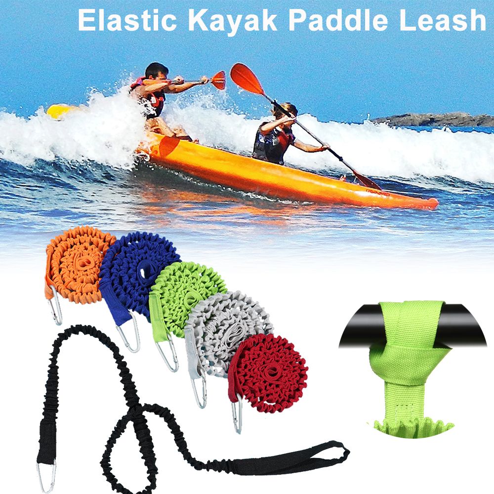 Adjustable Elastic Kayak Canoe – обзор и цена Fishing Kayak Paddle Leash
