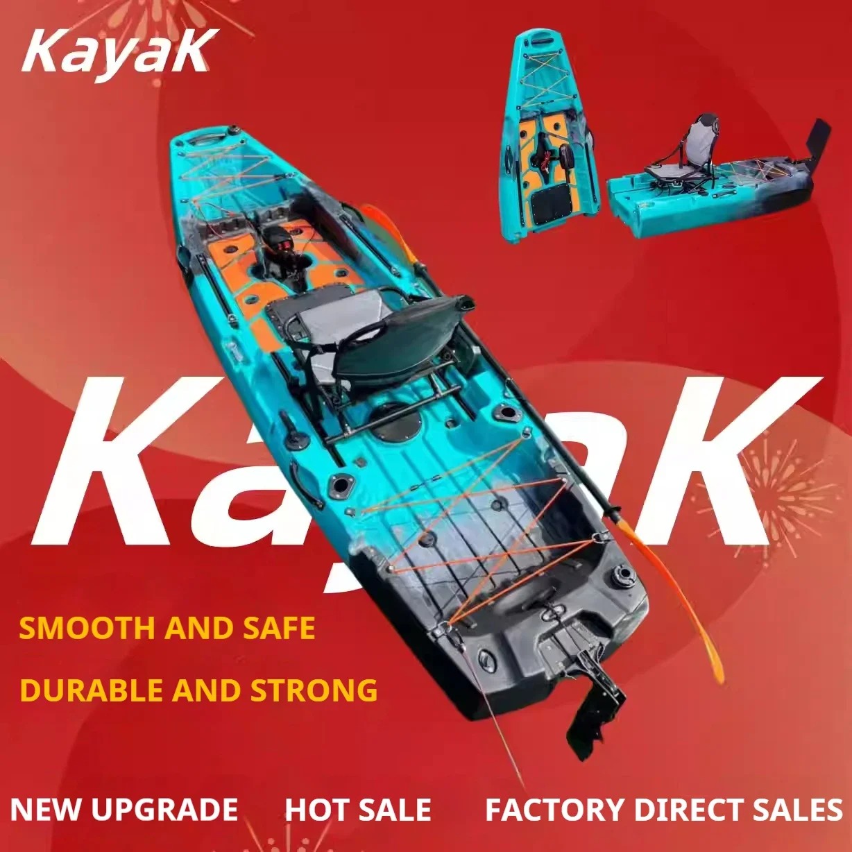 LLDPE Modular Kayak Canoe w/Pe – обзор и цена Fishing Kayak Pedal Drive