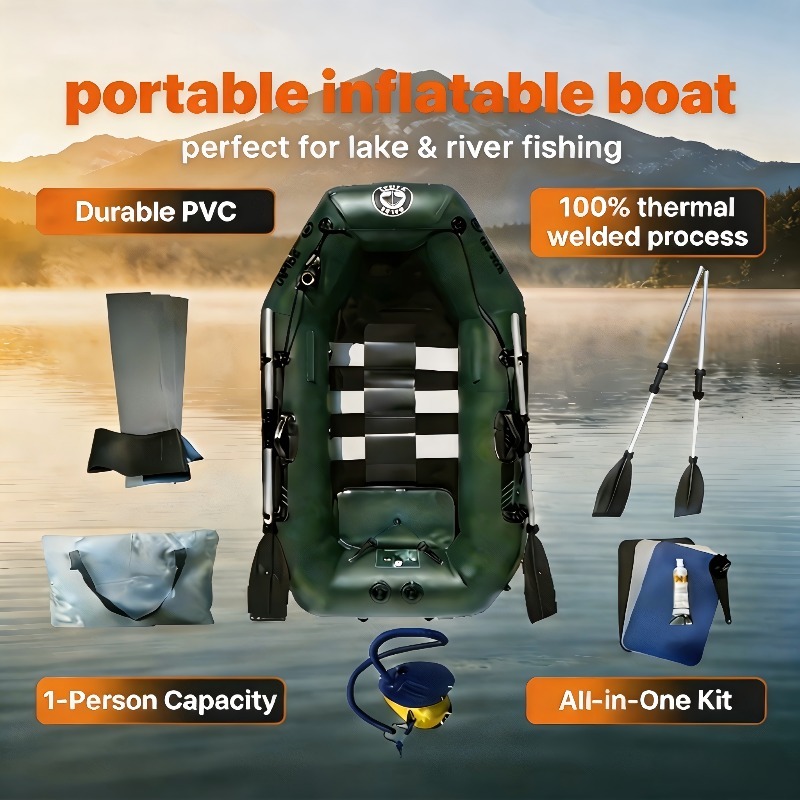 1 Person Fishing Boat Cheap In – обзор и цена Fishing Kayak Inflatable