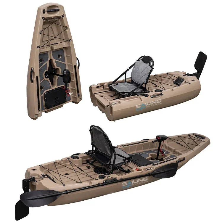 9.5ft 1 Person Folding Plastic – обзор и цена Fishing Kayak Pedal Drive