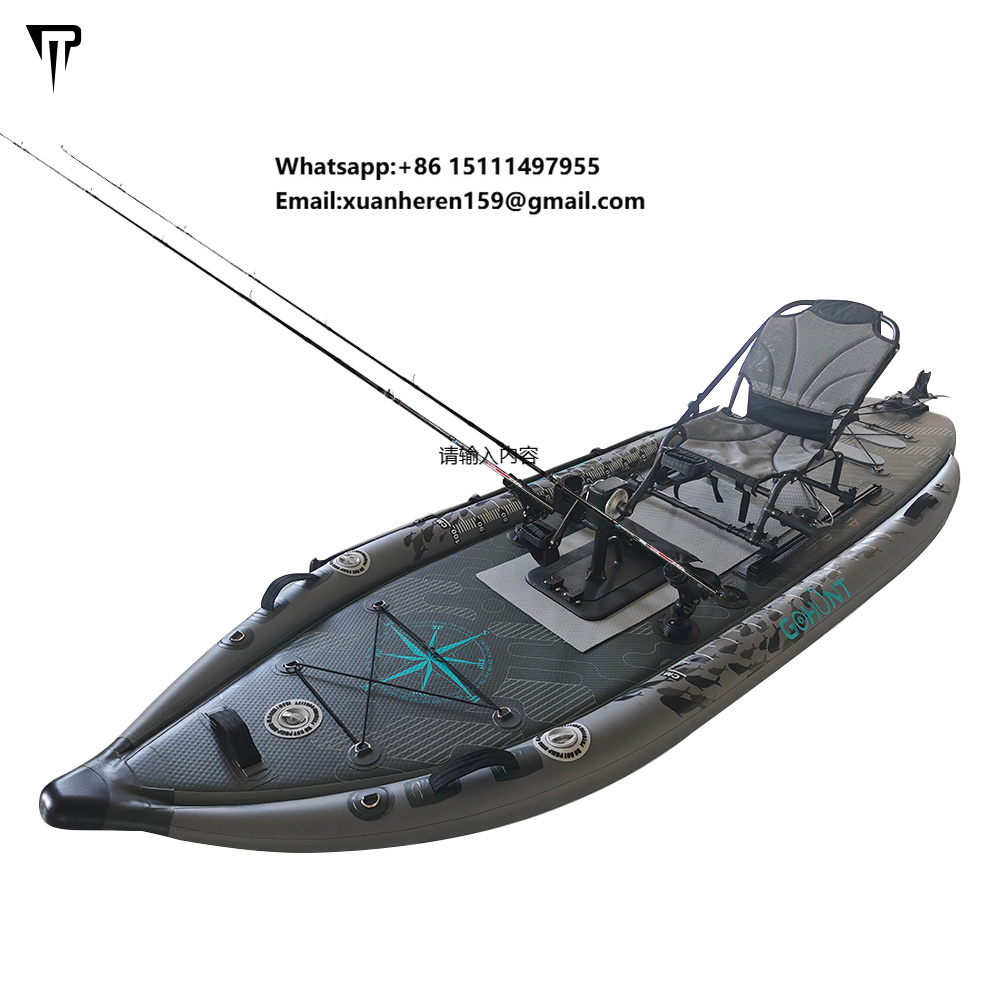 JTRDA 2024 New Inflatable Kaya – обзор и цена Fishing Kayak Pedal Drive