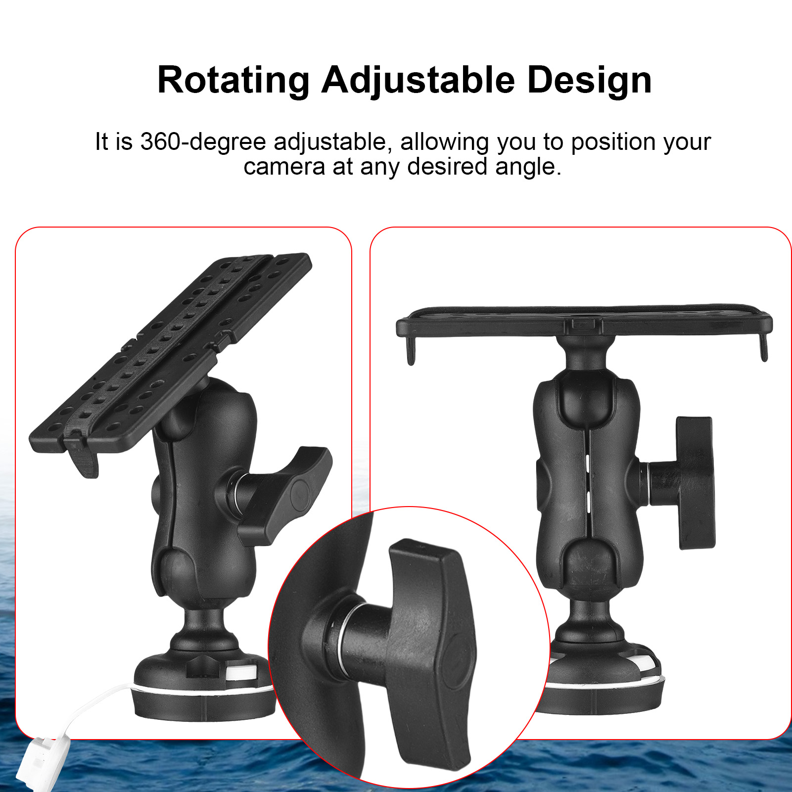 Fish Finder Mount with Rectang – обзор и цена Fishing Kayak Fish Finder Mount