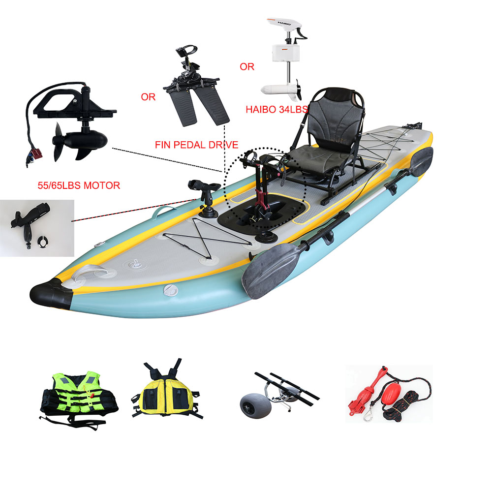Pedal Propulsion Foldable Infl – обзор и цена Fishing Kayak Sit On Top