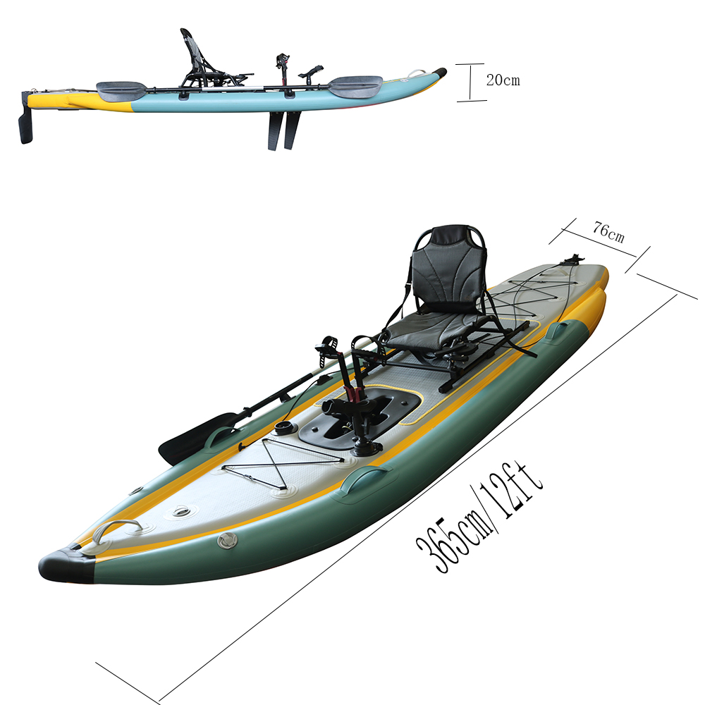 Pedal Propulsion Foldable Infl – обзор и цена Fishing Kayak Sit On Top