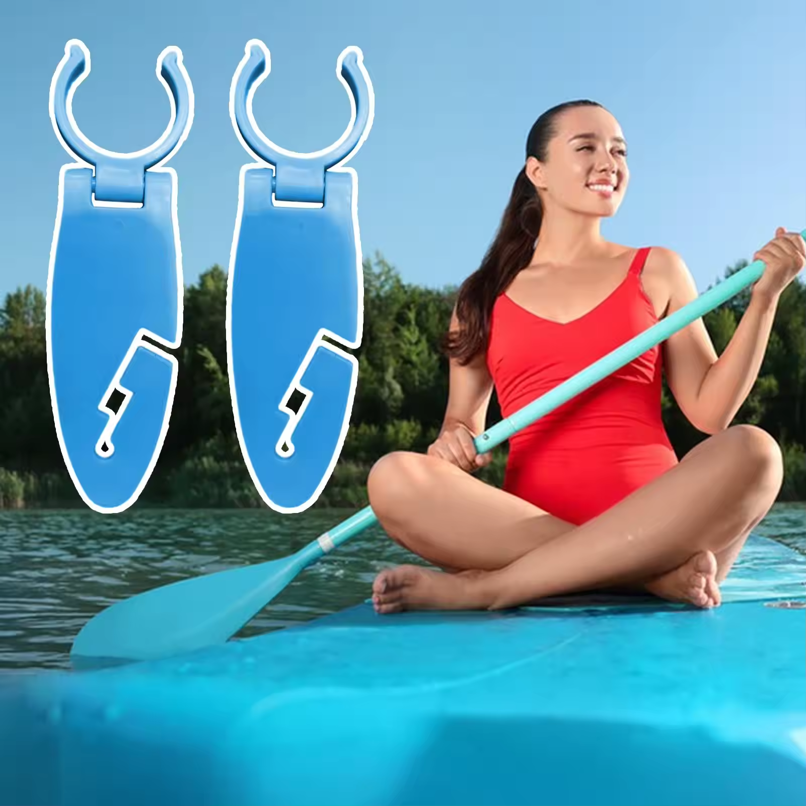 2pcs Stand Up Paddle Board Cli – обзор и цена Fishing Kayak Sit On Top