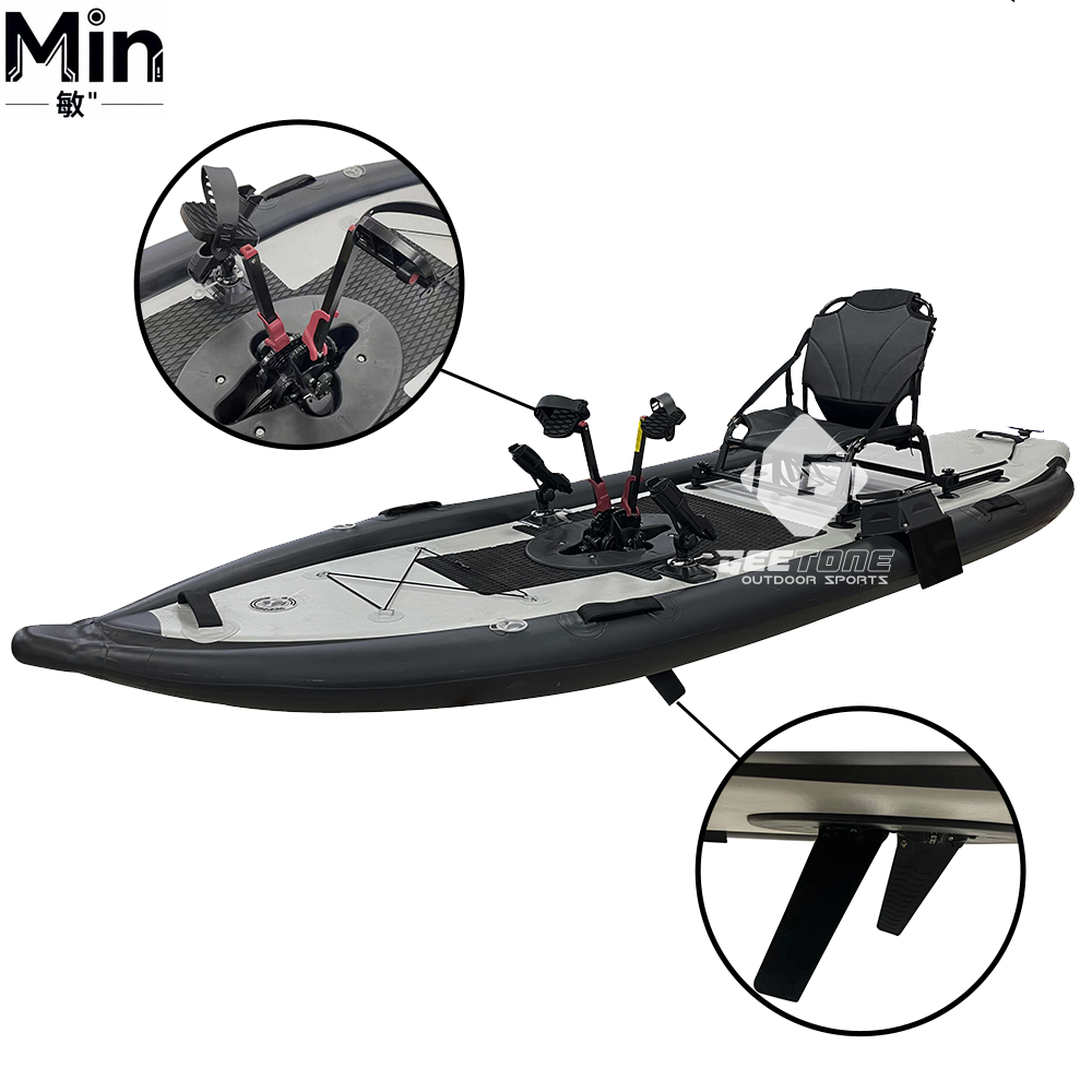 1000D PVC Inflatable Pedal Dri – обзор и цена Fishing Kayak Pedal Drive