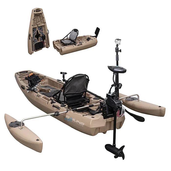 9.5ft 1 Person Folding Plastic – обзор и цена Fishing Kayak Pedal Drive